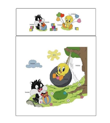 Schema punto croce gatto - schema,