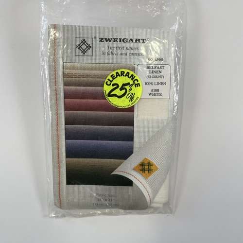 Zweigart 32ct belfast - belfast, tessuto
