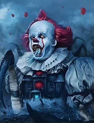 Pennywise clown horror fai - horror,