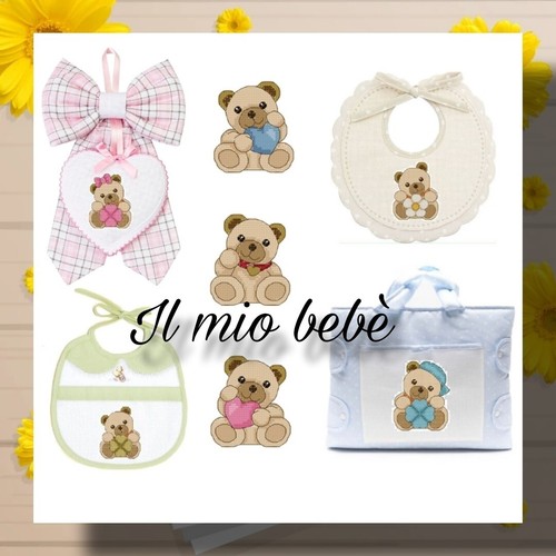 Schema punto croce orsetto - punto,