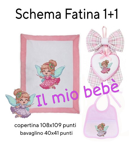 Schema punto croce fata - schema,
